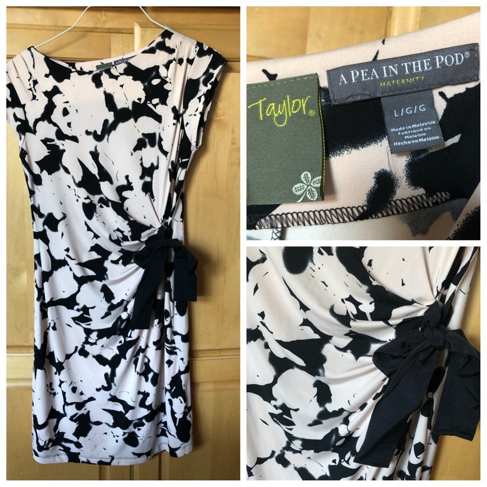 Taylor Pea in the Pod side tie maternity dress